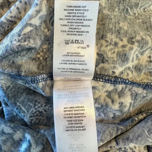 Lauren Ralph Lauren Women's Sleeveless Blue & White Floral Dress M - Picture 11 of 15